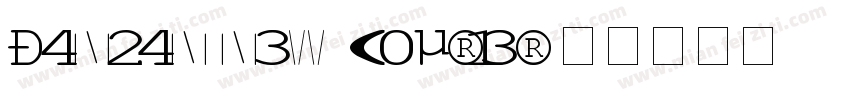 danzan new courier字体转换